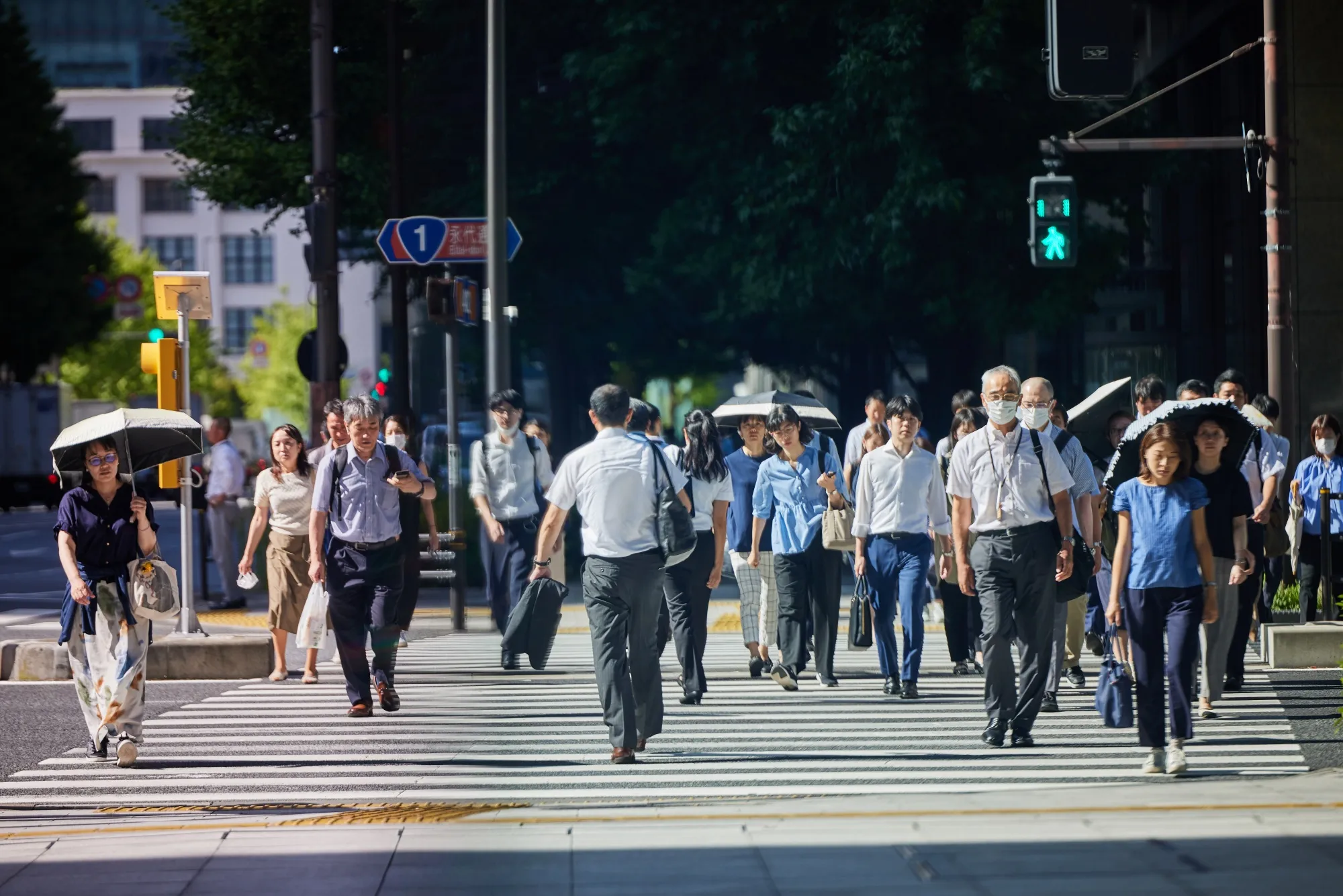 Morning Commuters in Tokyo