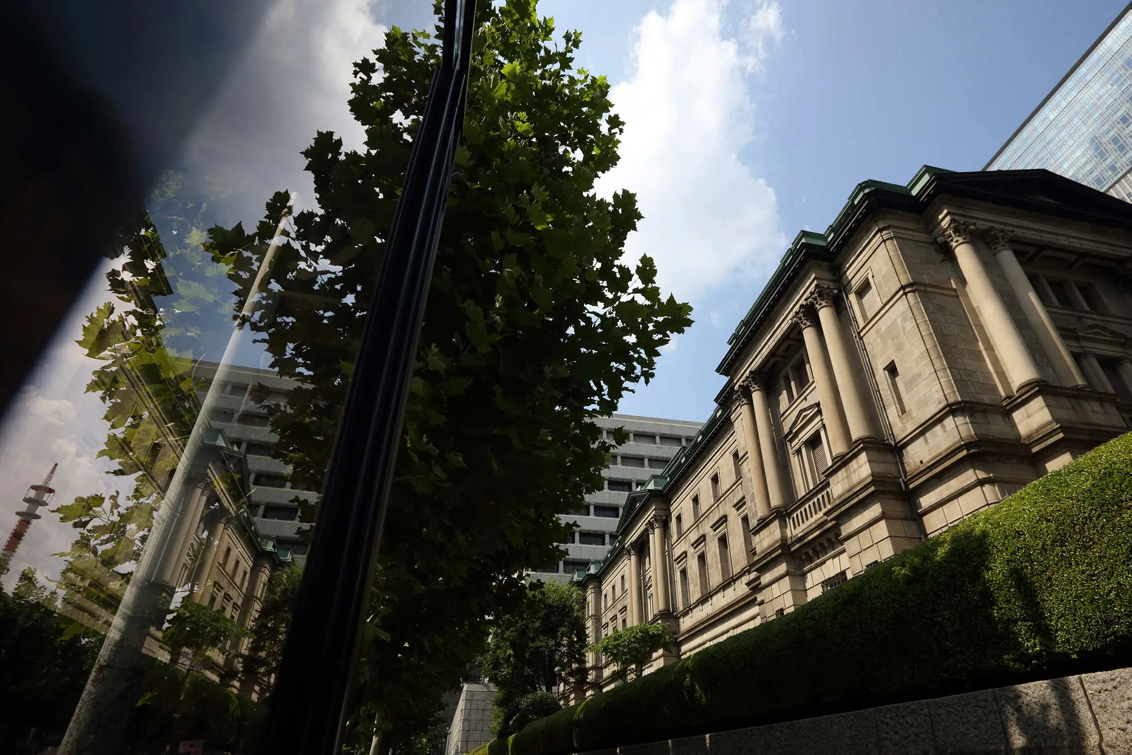 The Bank of Japan headquarters.
