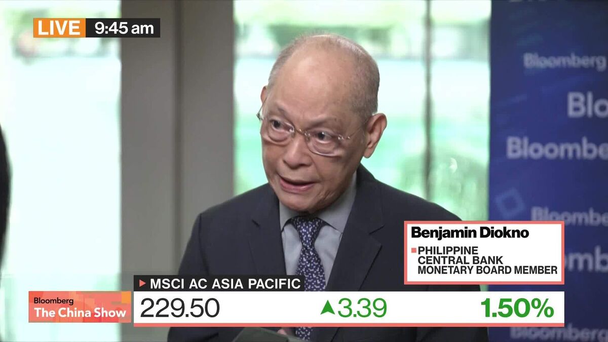 Philippine Central Banker Diokno Sees More Easing