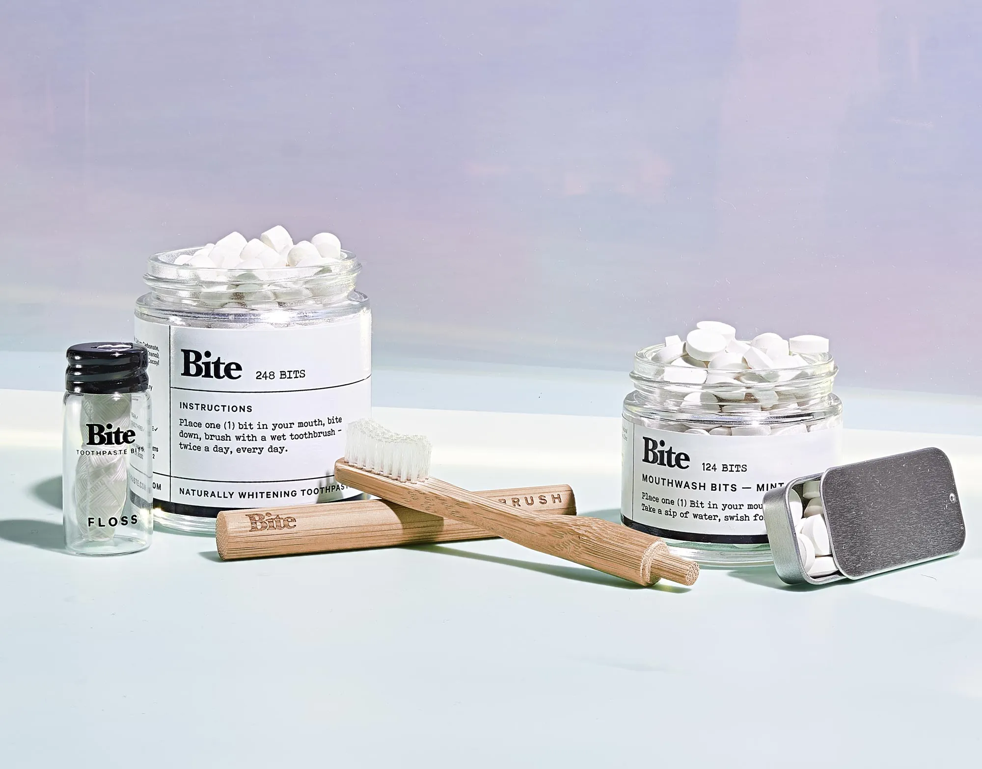 Products from Bite, the toothpaste startup,&nbsp;come with recyclable glass containers and aluminum lids, both of which can be reused, and refills are distributed in compostable pouches.