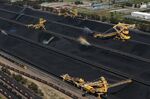 Aerial Views Of Newcastle Coal Industry And Glencore Plc Coal Operations