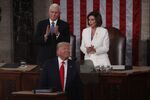 U.S. President Donald Trump delivers the 2020 State of the Union.