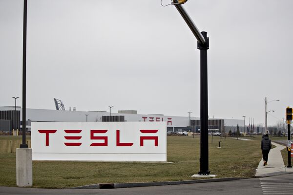 Tesla Inc.'s Solar Panel Factory As Workers Try To Unionize