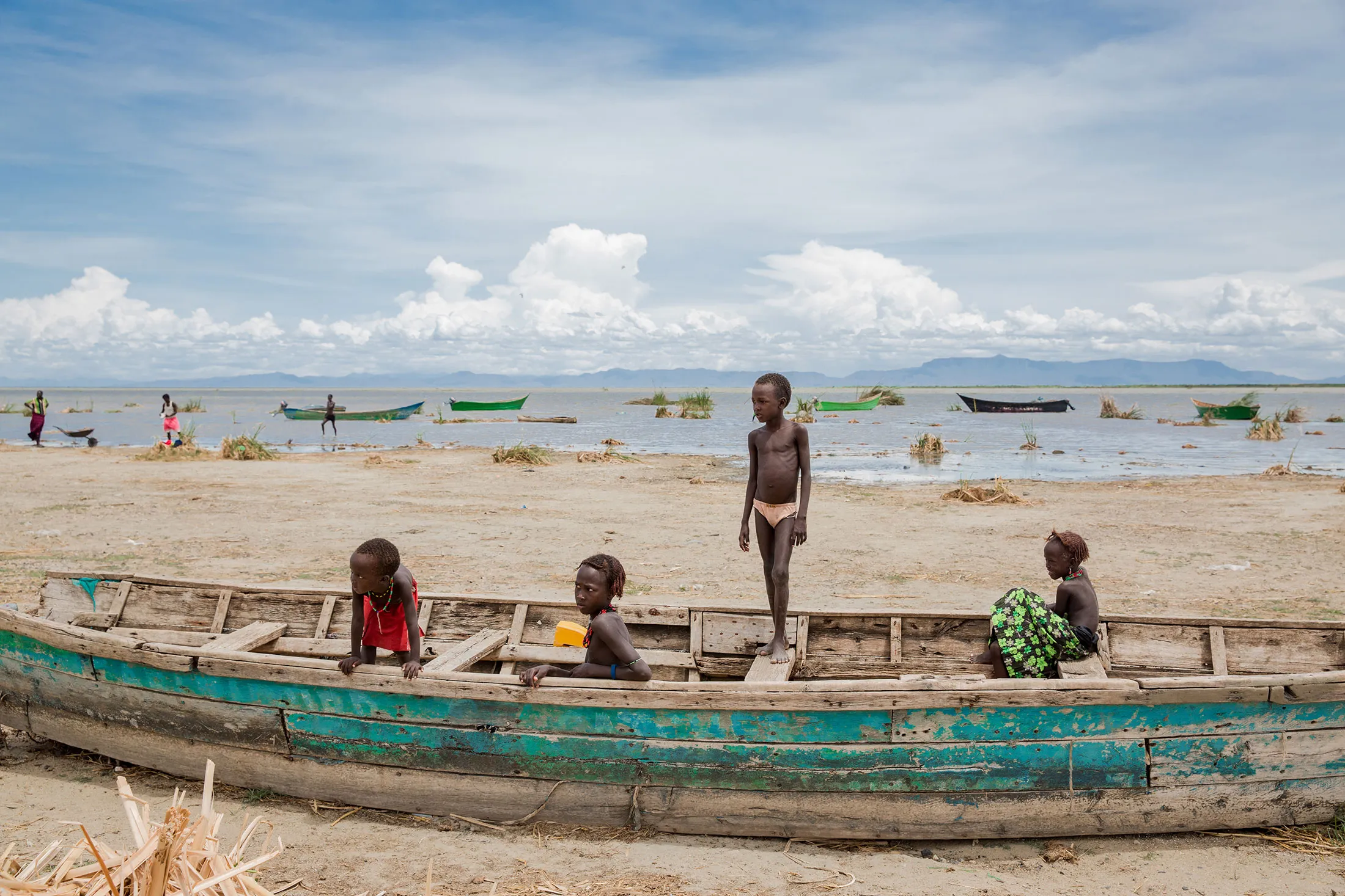 Lake Turkana formerly known as Lake Rudolf in northwestern Kenya.
