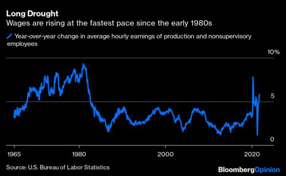Wages Are Heading Up, But They’re Not Pushing Inflation