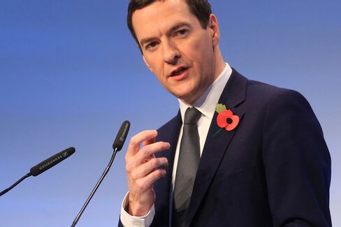U.K. Chancellor Of The Exchequer George Osborne, Germany's Chancellor Angela Merkel And Key Speakers Address The BDI Industry Federation