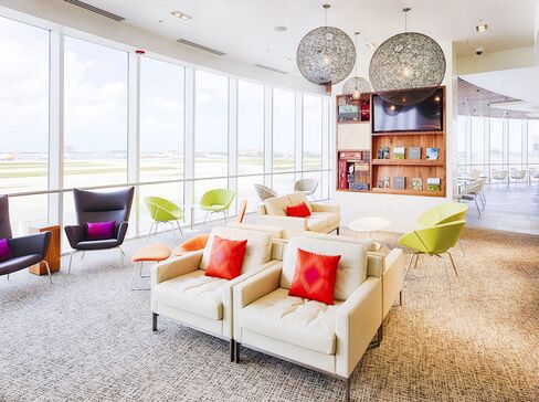 The American Express Centurion Lounge in Miami, one of seven locations—all in the U.S.