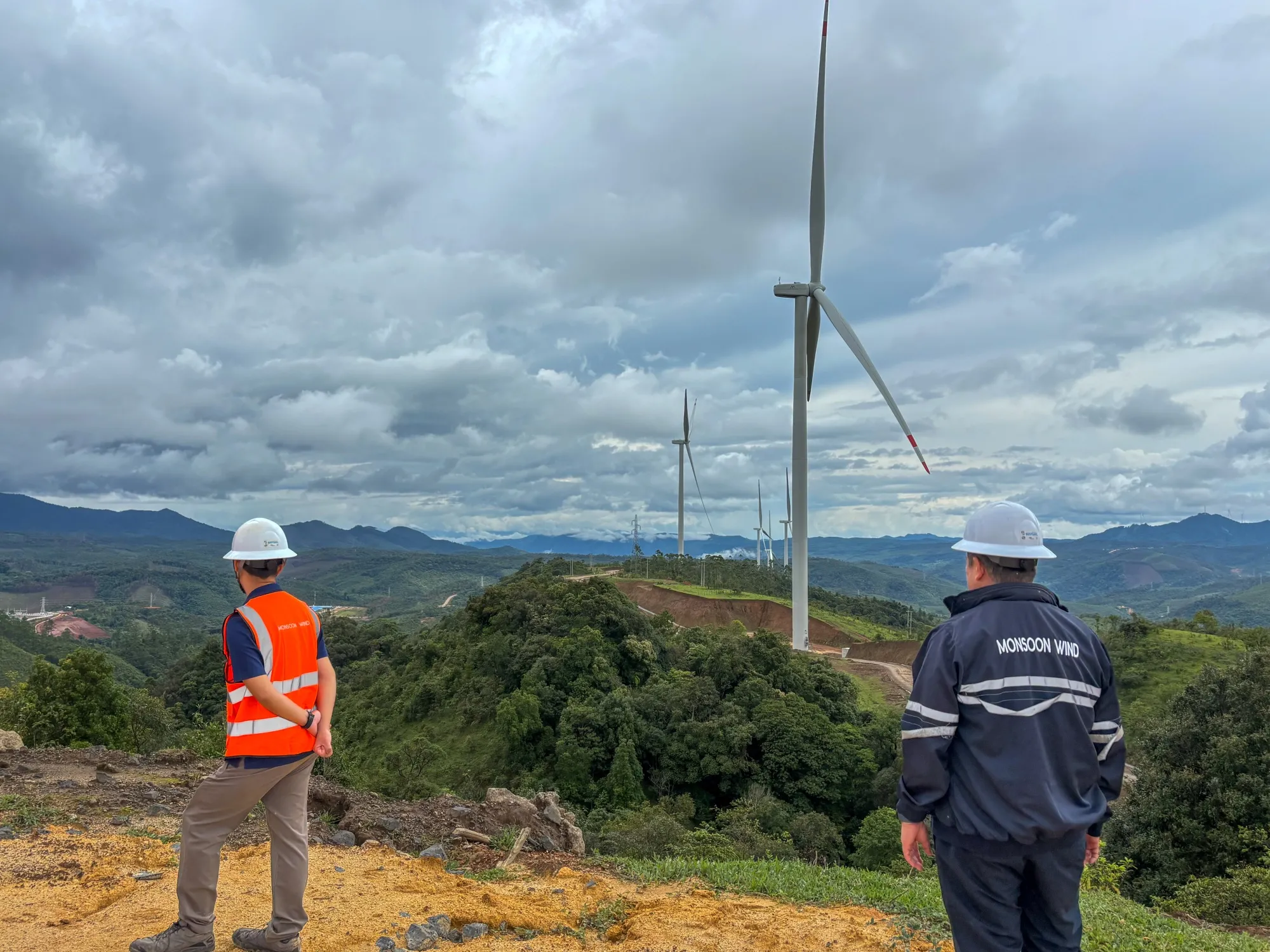 Monsoon Wind Power Project&nbsp;in Dak Cheung, Laos,&nbsp;in June.