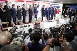 Japan's Prime Minister Shinzo Abe Reacts To The Upper House Election Results