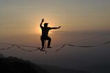 TOPSHOT-INDONESIA-LIFESTYLE-TOURISM-TIGHTROPE-OFFBEAT