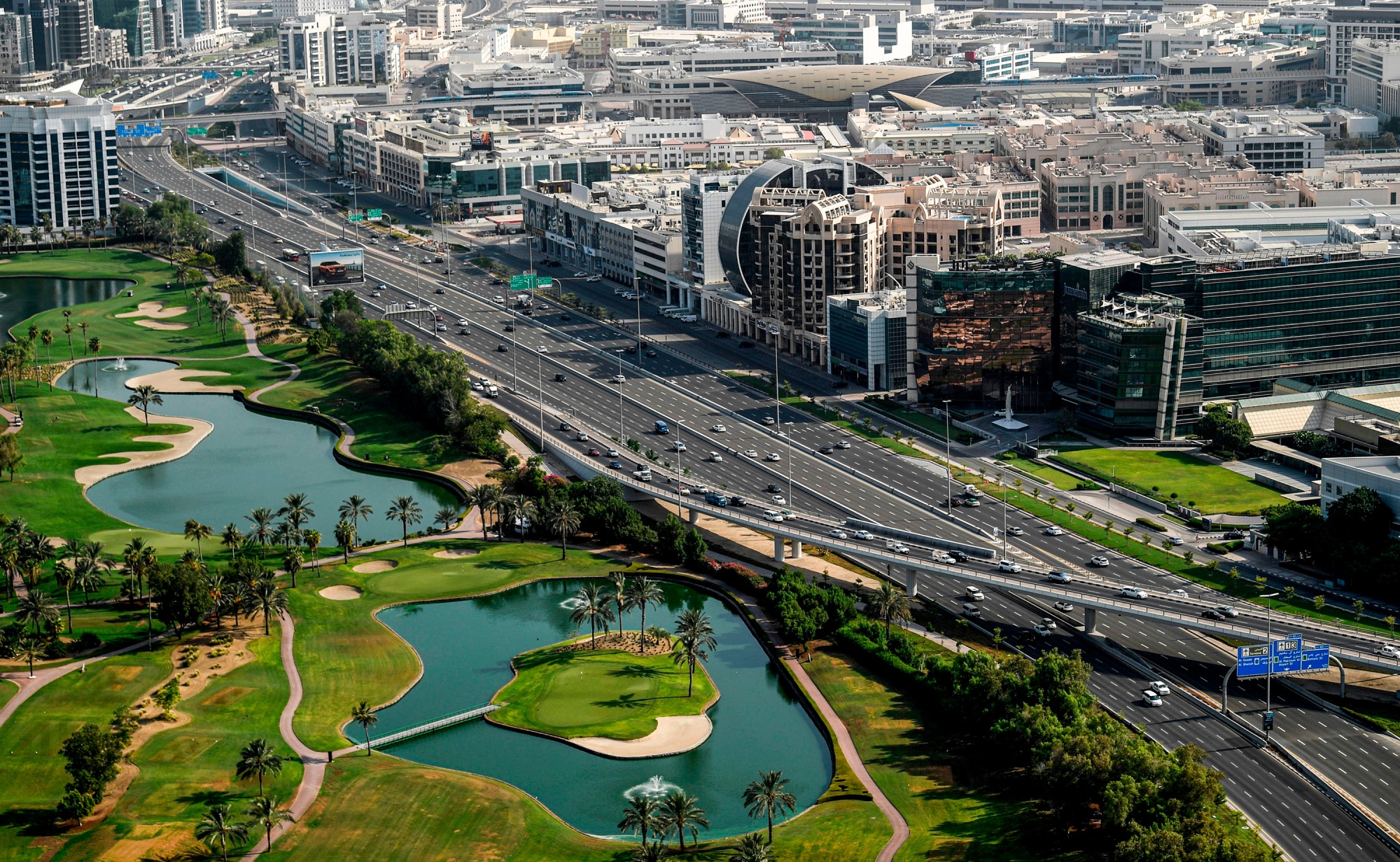 The Sheikh Rashid salik toll road&nbsp;in Dubai.