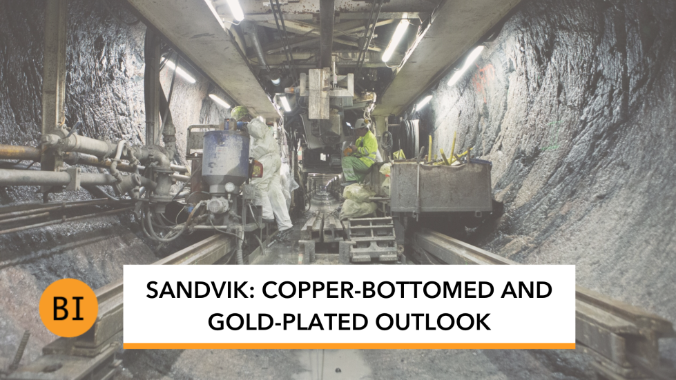 Watch Sandvik CopperBottomed and GoldPlated Outlook Bloomberg