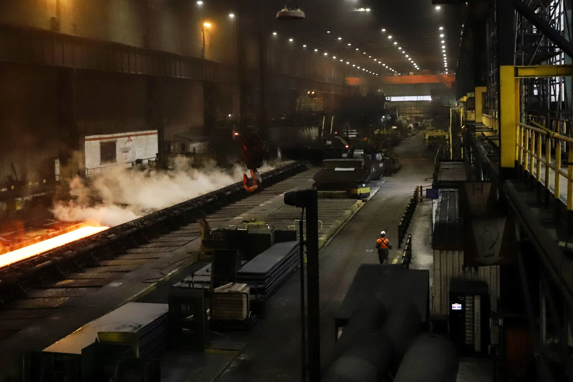 A rolling mill at the ArcelorMittal SA Ghent steel plant in Ghent, Belgium.
