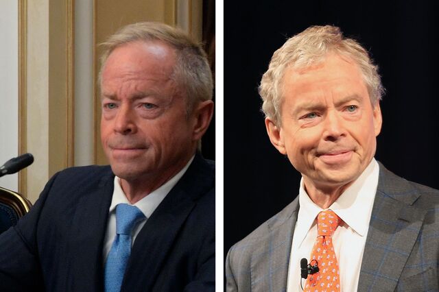 Phillip Huffines portrait; Donald Huffines portrait;