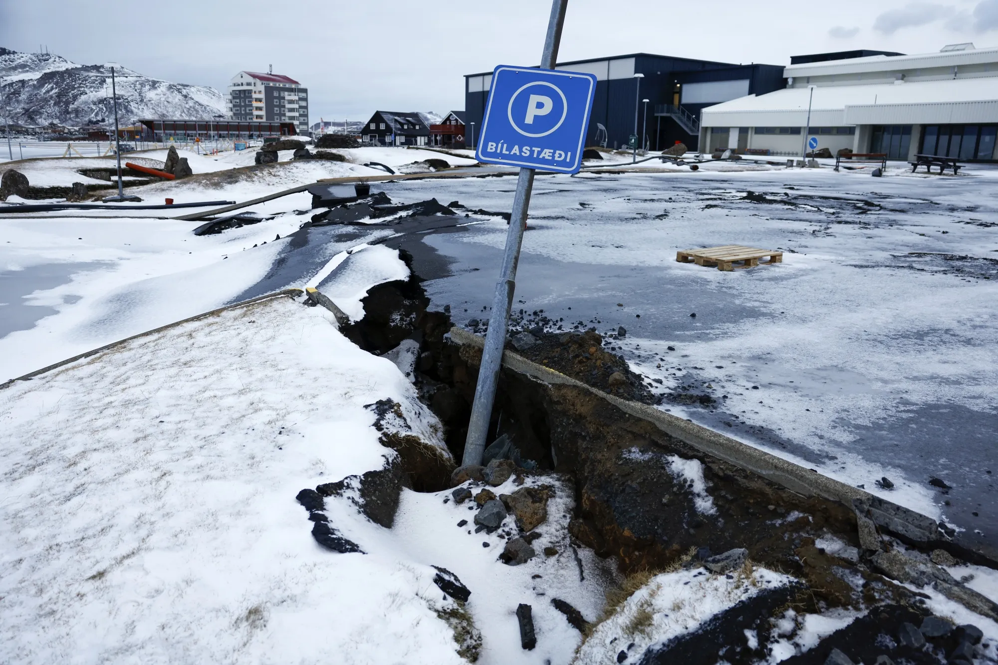 The quakes ripped up some roads and power lines, but plumbing, water and electricity are now functioning, a spokesperson for the town said Thursday.