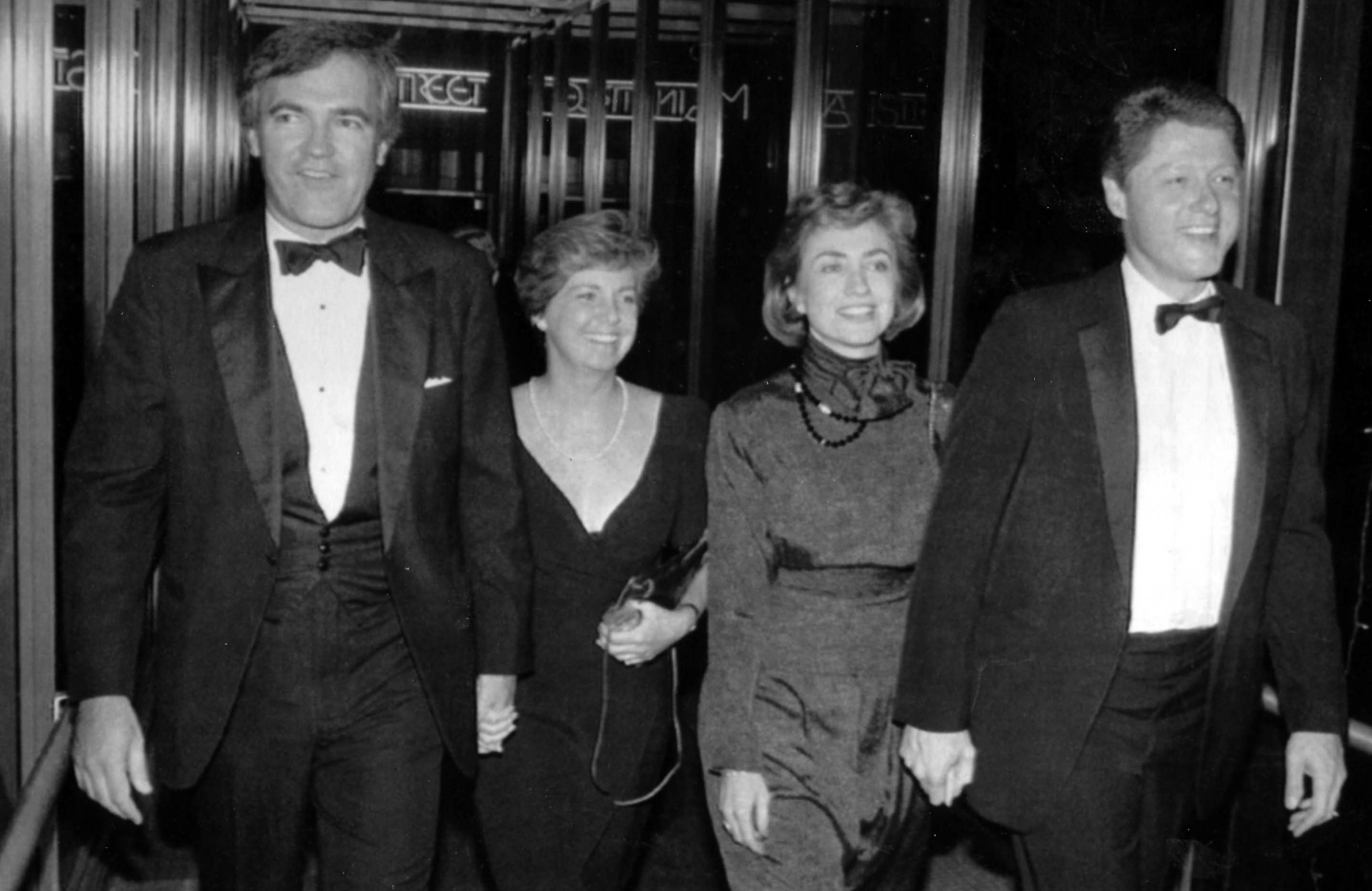 Vince Foster, left, with his wife and&nbsp;Hillary and Bill Clinton&nbsp;in this Oct. 12, 1988 photo.&nbsp;
