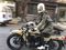 The author on her Ural.