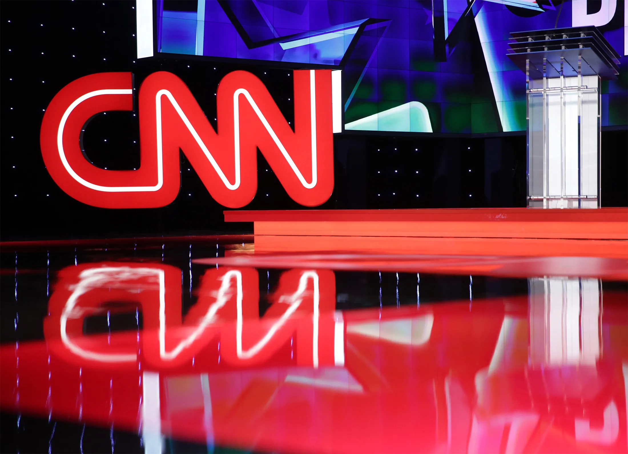 CNN logo signage
