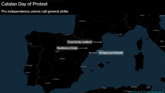 Catalan Separatists Stage Strike Over Leaders Being Imprisoned