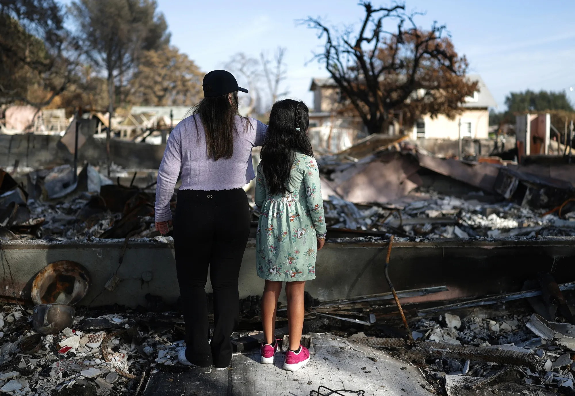 None of the released water will reach fire-ravaged Los Angeles.