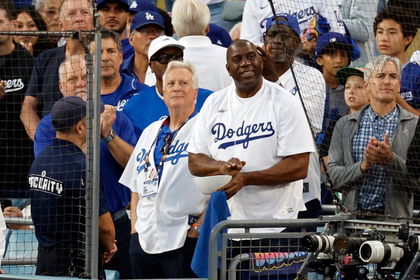 Magic Johnson and Dodgers owner Mark Walter