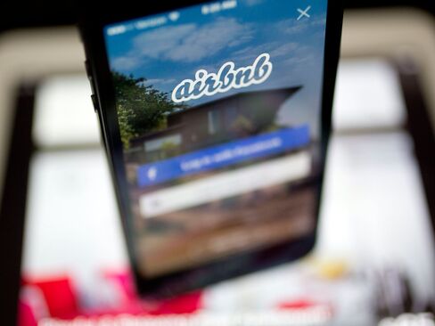 The Airbnb app is displayed on a mobile device.