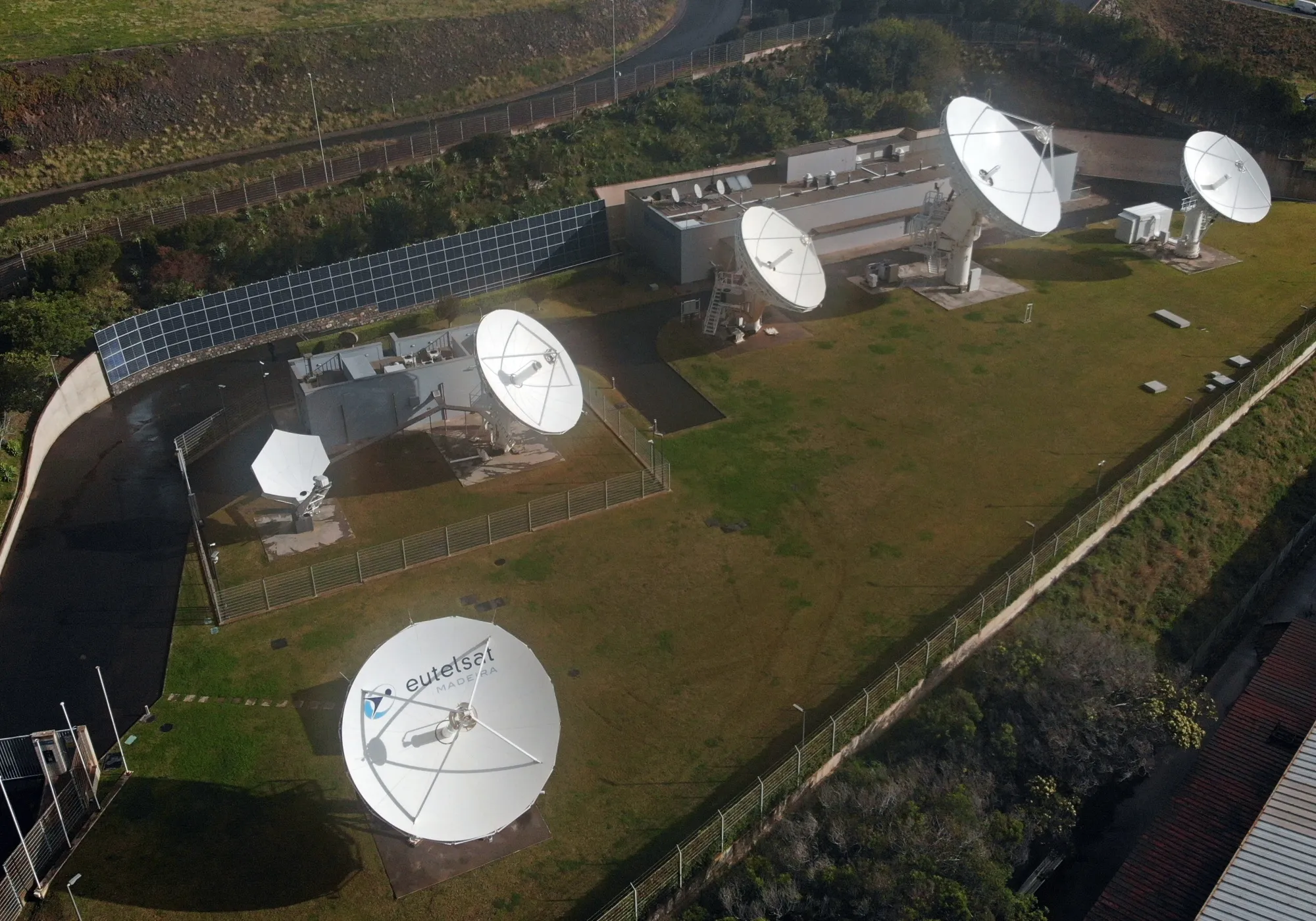 A view of Eutelsat ground-based infrastructure&nbsp;in Canial, Madeira, Portugal, on March 8.