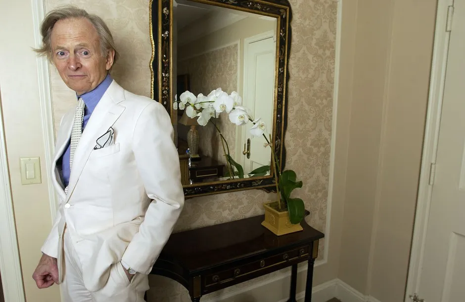 The writer Tom Wolfe in New York City, 2004. 