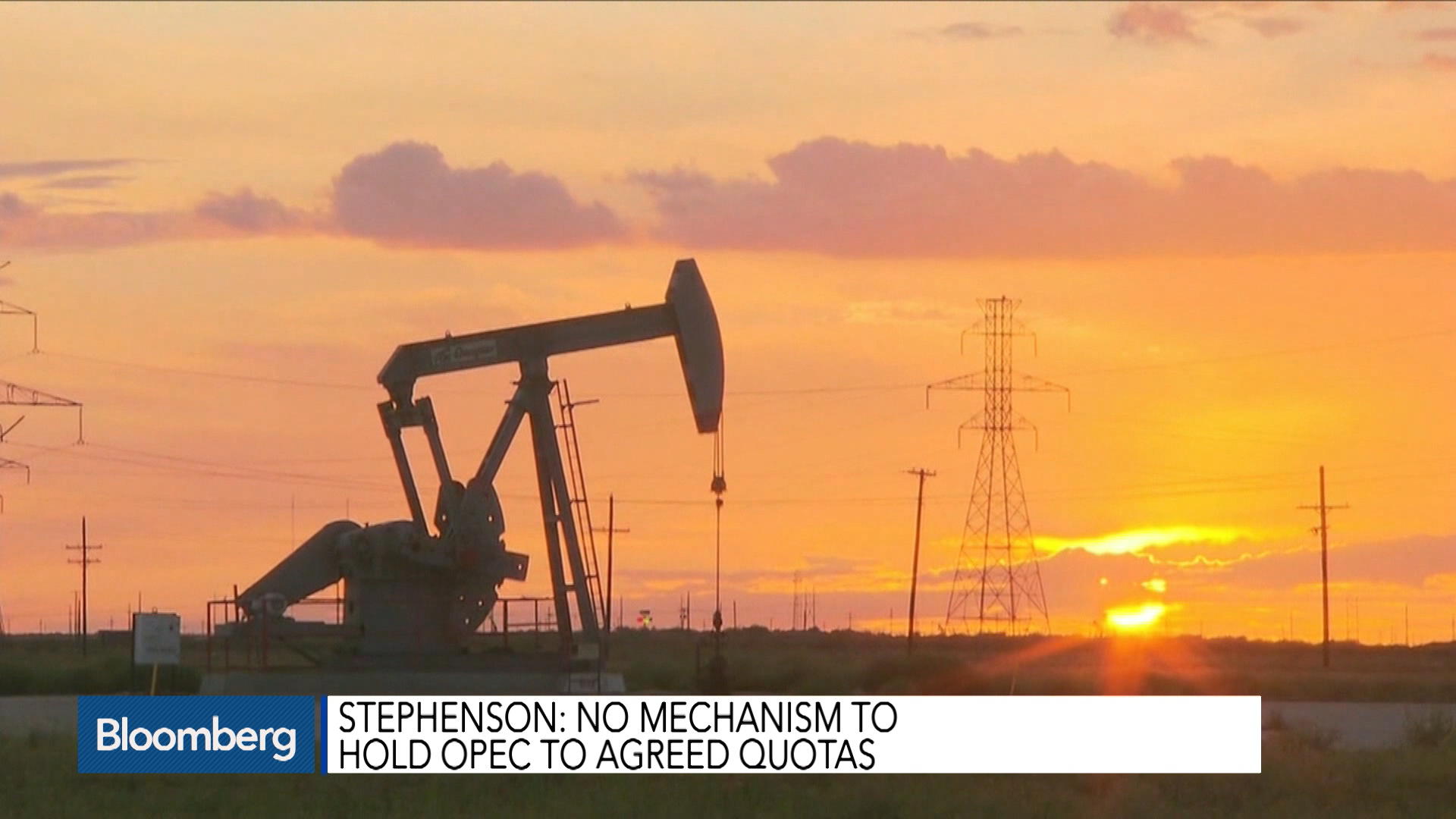 Watch OPEC Unlikely to Cut Oil Output: Stephenson & Co. - Bloomberg