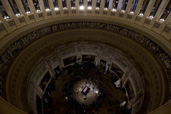 George W. Bush Eulogizes ‘Best Father’ at Solemn State Funeral