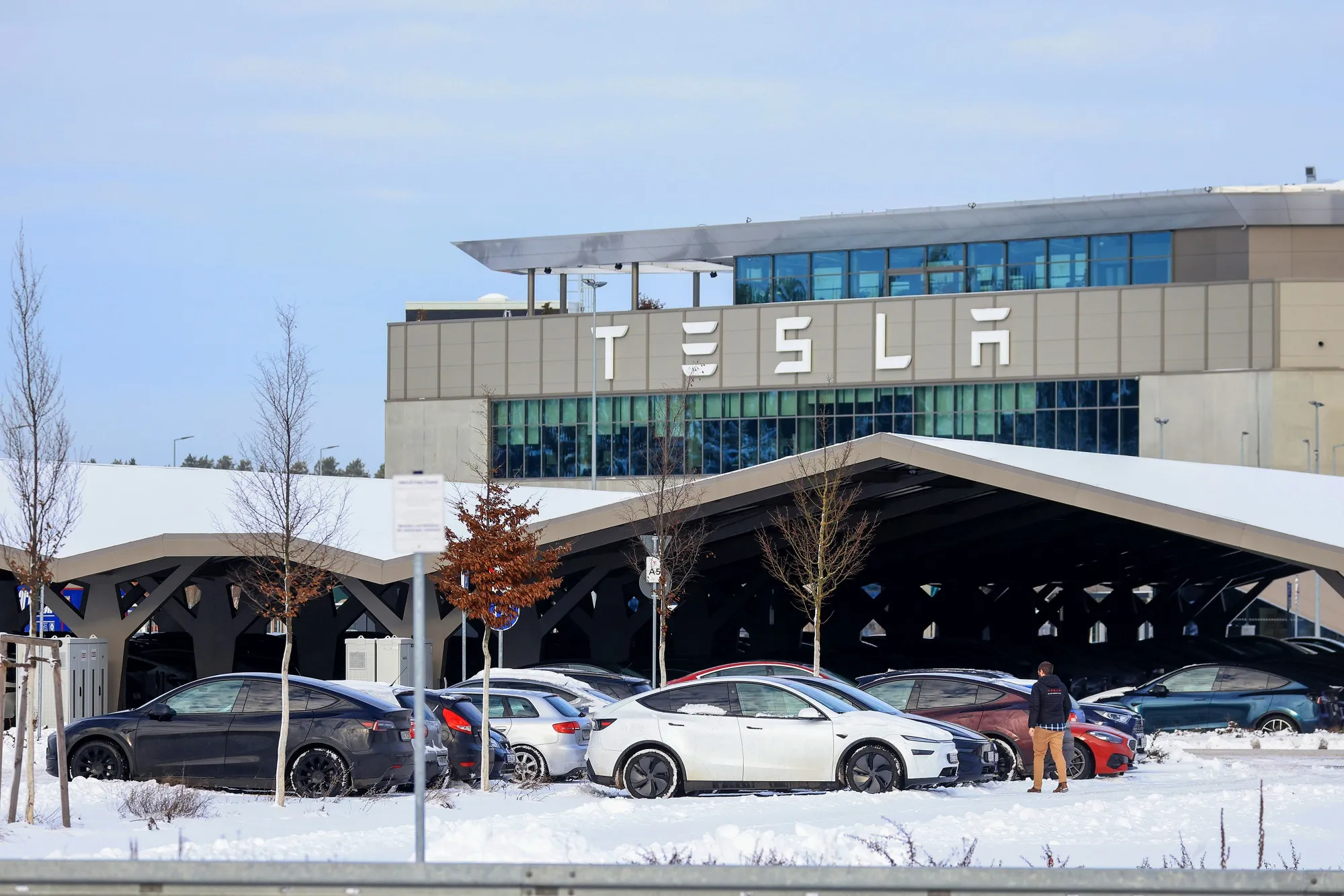 The Tesla Inc. plant in Gruenheide, Germany.