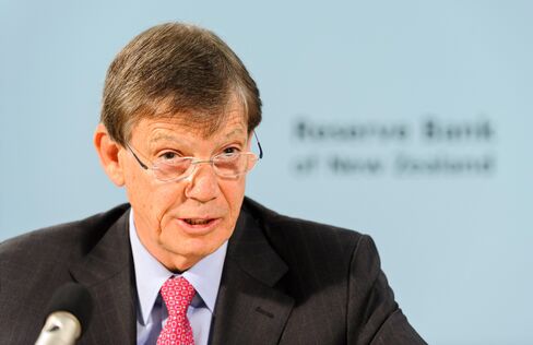 RBNZ Governor Graeme Wheeler