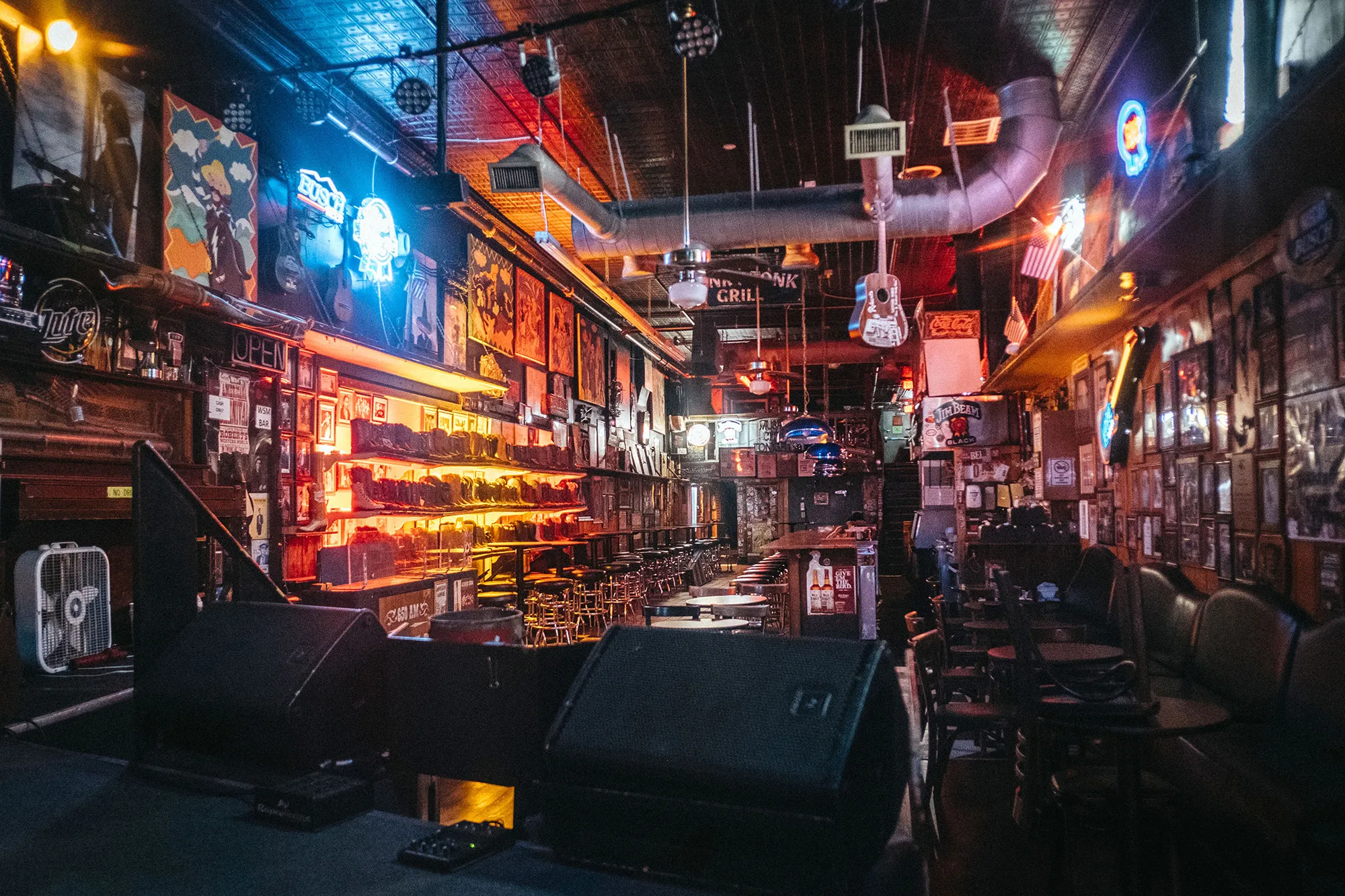 An empty bar in Nashville on April 8.
