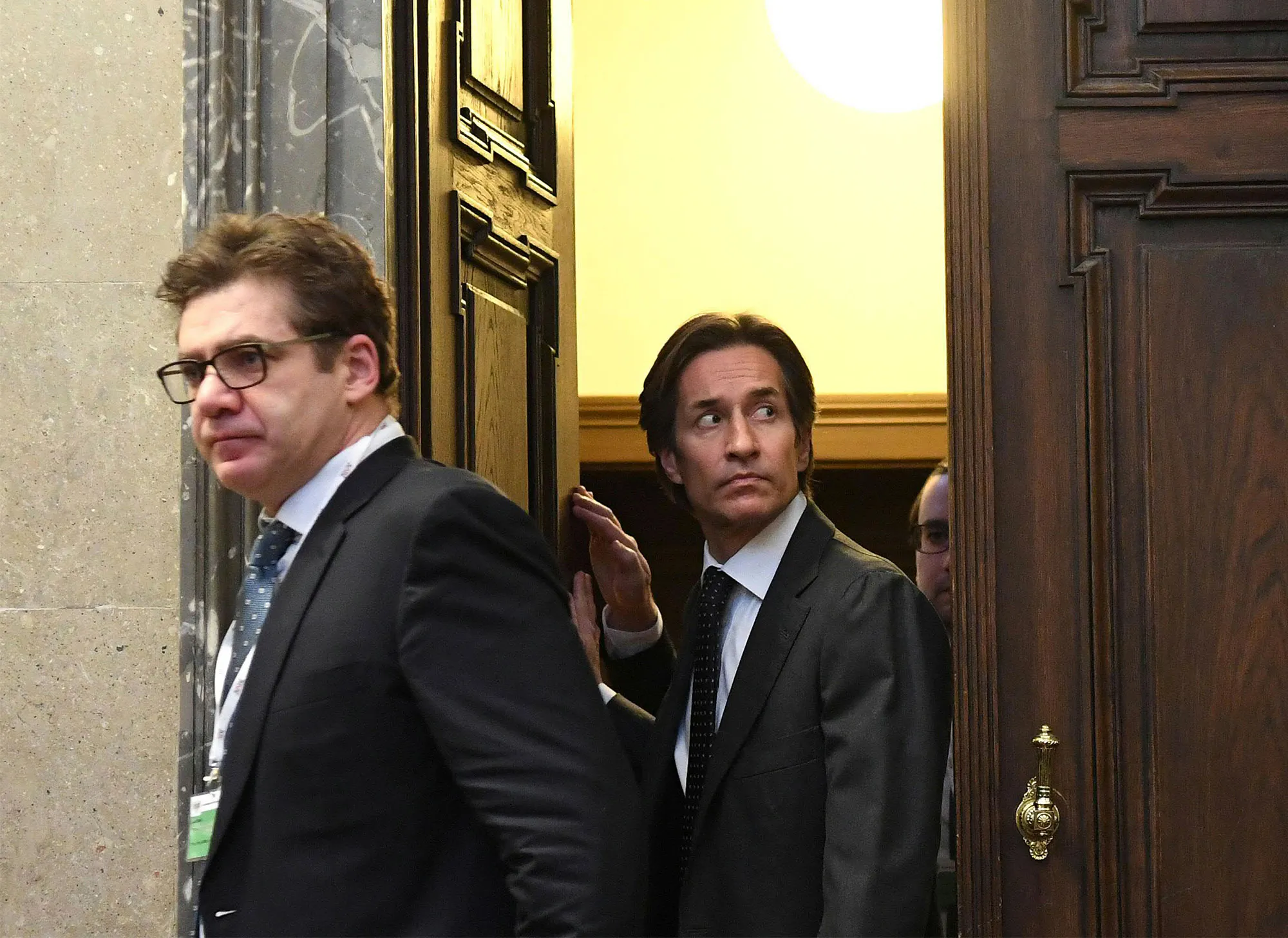 Karl-Heinz Grasser at the start of the trial in 2017.