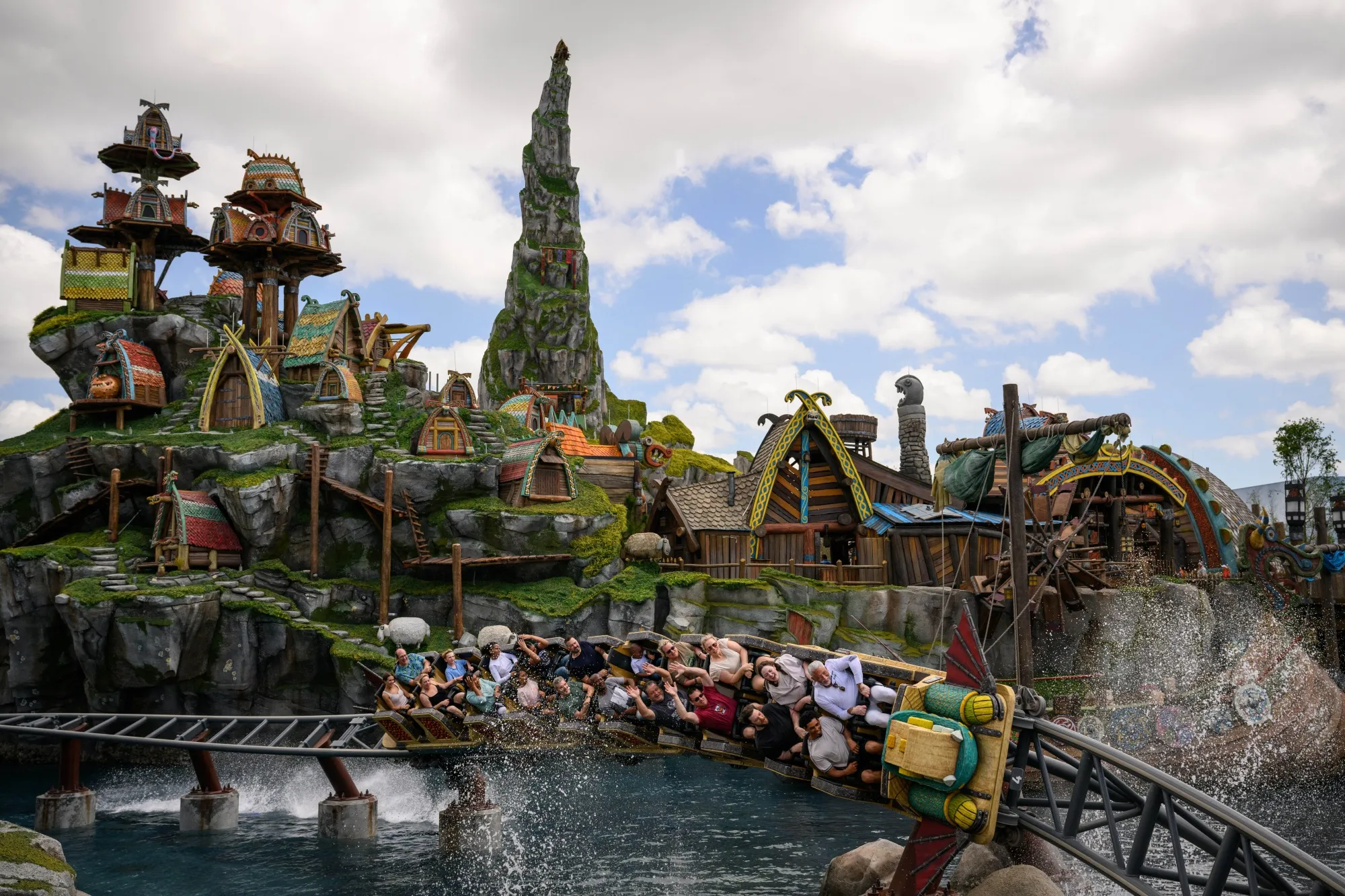 The Hiccup's Wing Gliders rollercoaster in the How to Train Your Dragon - Isle of Berk area of Epic Universe.
