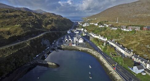 The Harris Distillery, from the air.