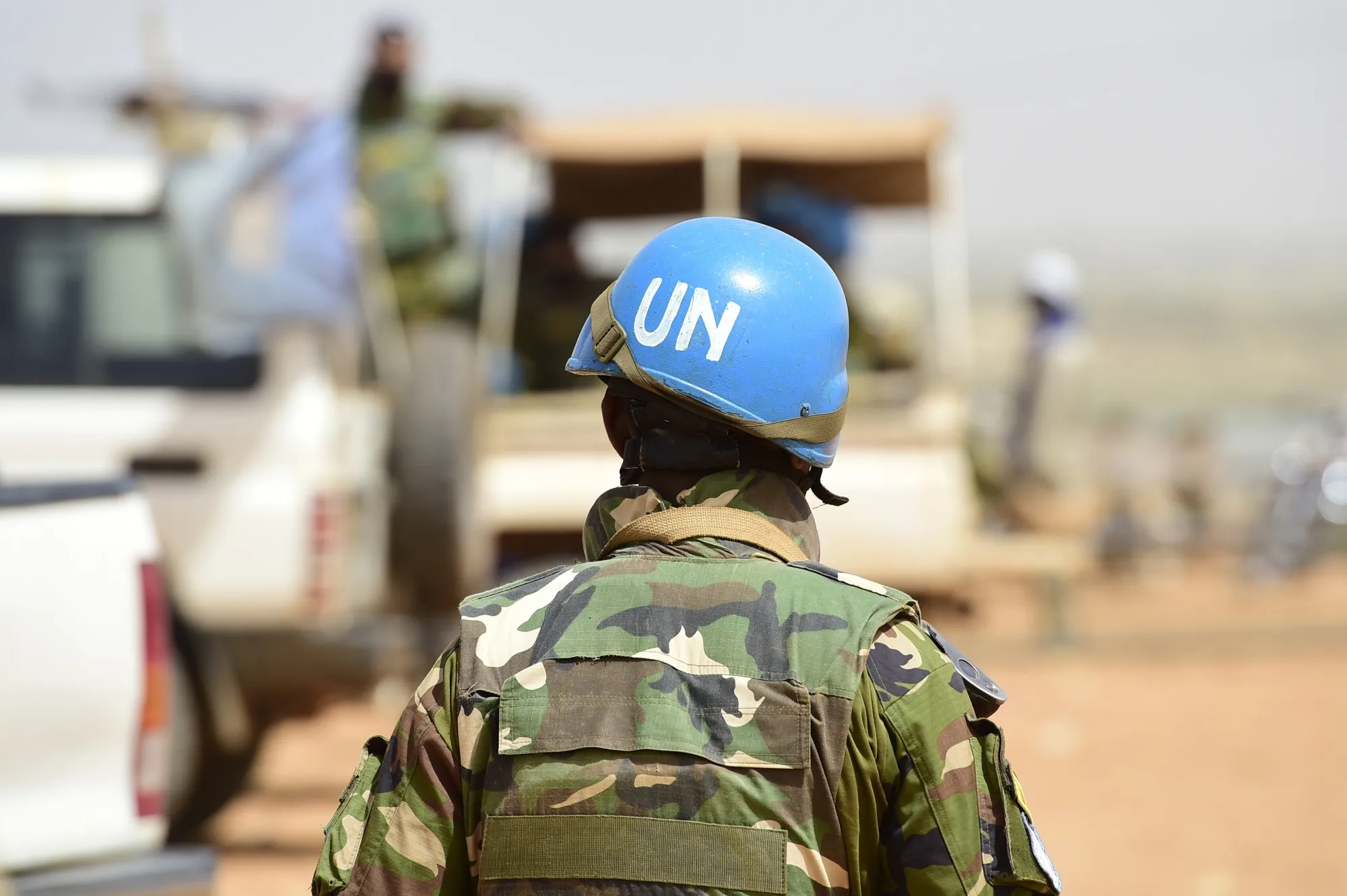 A United Nations soldier&nbsp;in Gao, Mali.&nbsp;