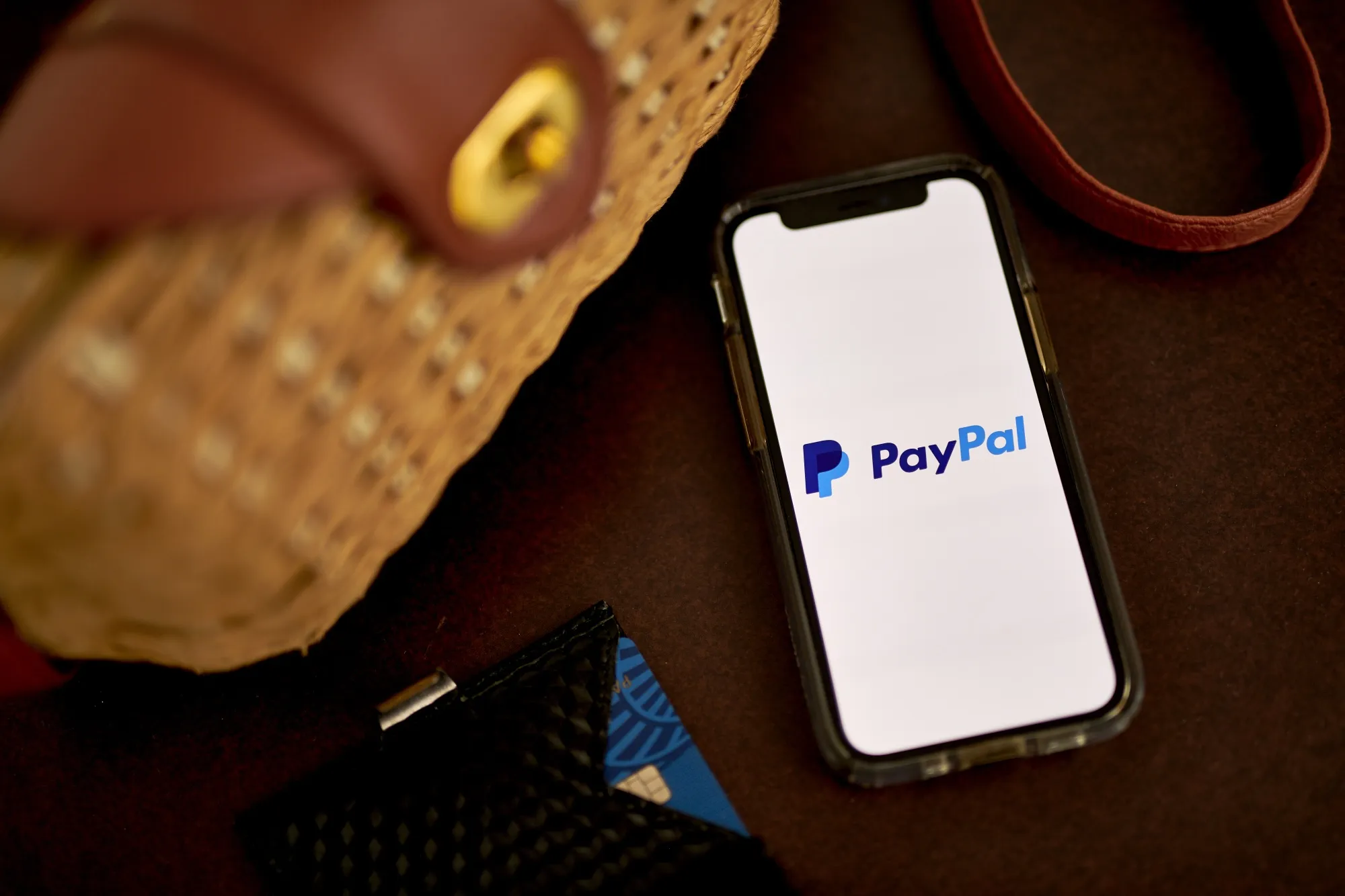 PayPal on a smartphone.