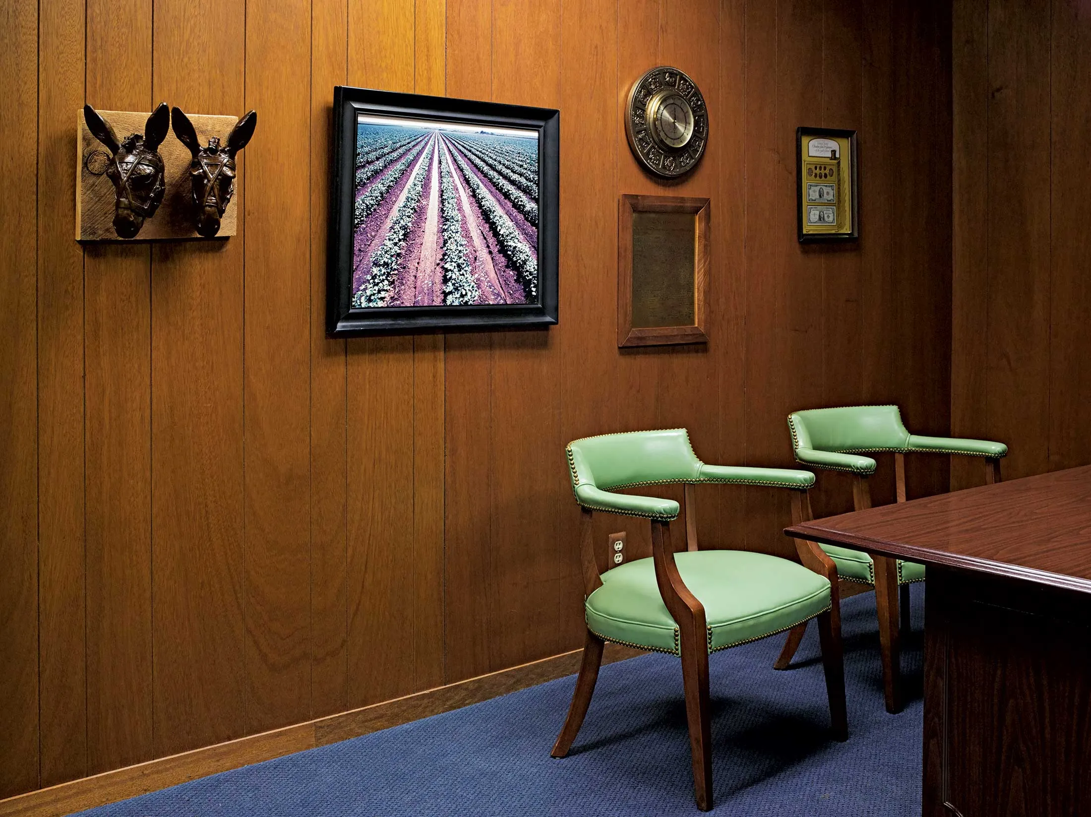 The loan office at Happy State Bank in Silverton, Texas.&nbsp;