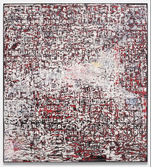 Mark Bradford's Constitution IV , 2013.