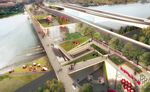 The 11th Street Bridge Park design submitted by OLIN and OMA.