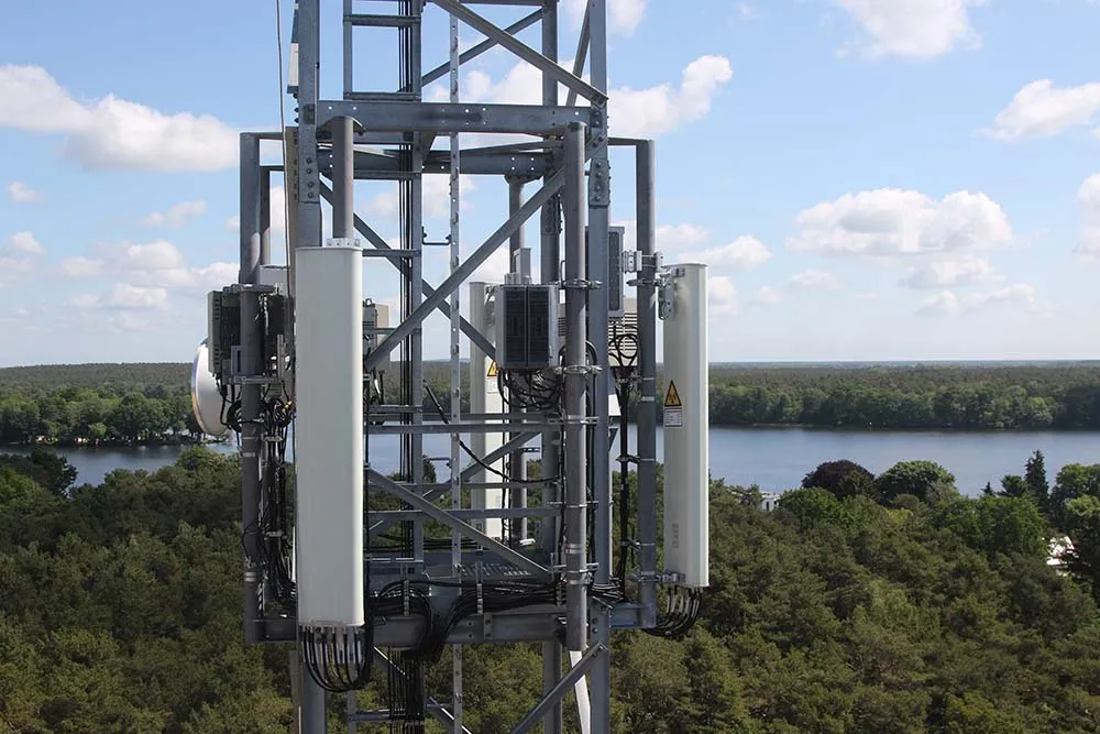A wireless mast used by Telefonica SA.