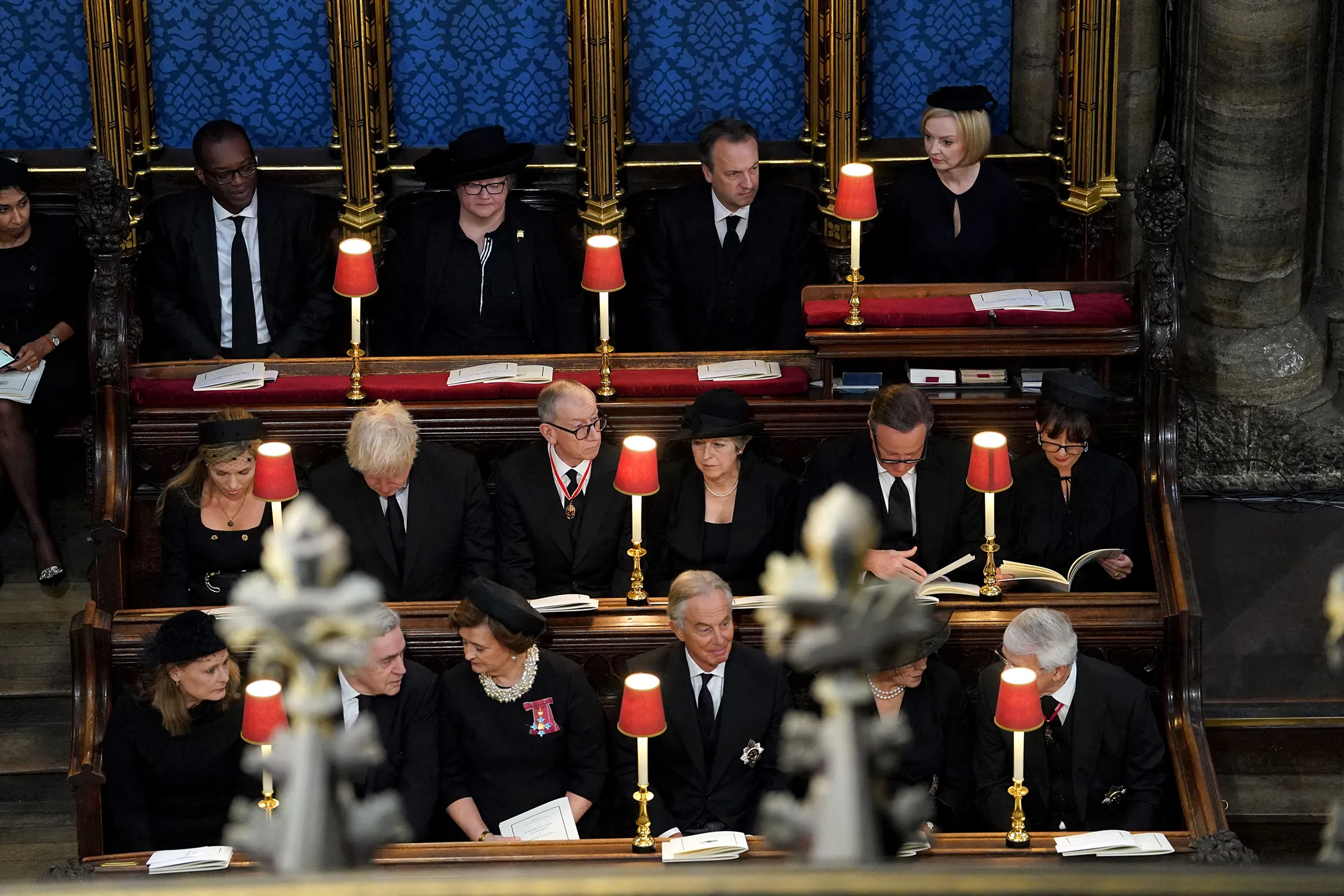 Guests at the funeral,&nbsp;Westminster, UK.&nbsp;