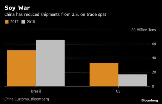 China Slashed U.S. Soybean Imports in Half in 2018 After Trade War