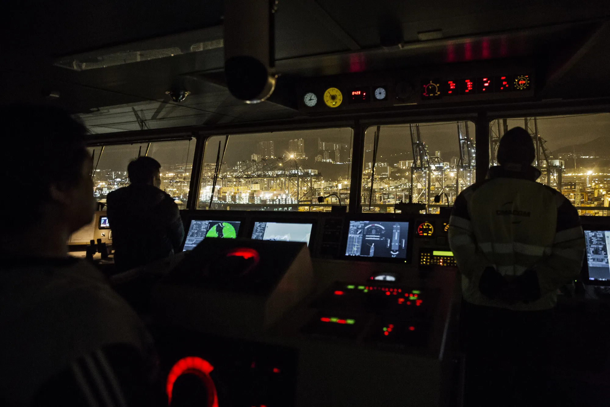 Container terminal in Hong Kong