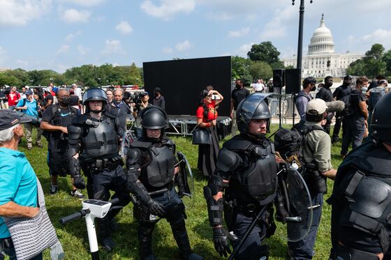 Capitol Rally Reprising Jan. 6 Sees More Police, Fewer Protesters