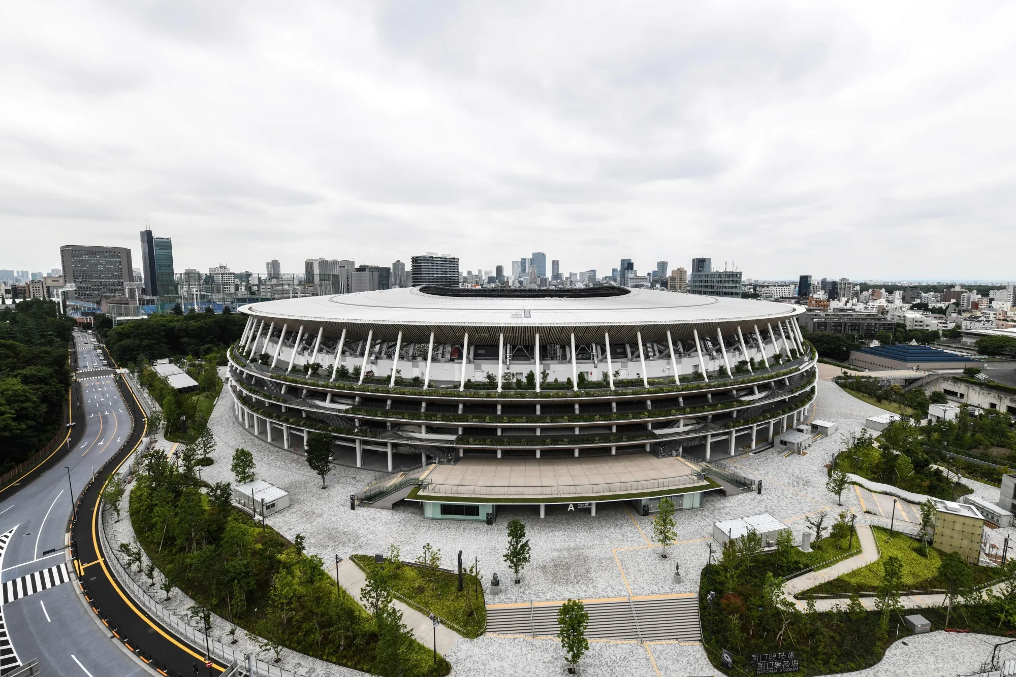 Japan National Stadium, the main venue for the Olympic Games in Tokyo.