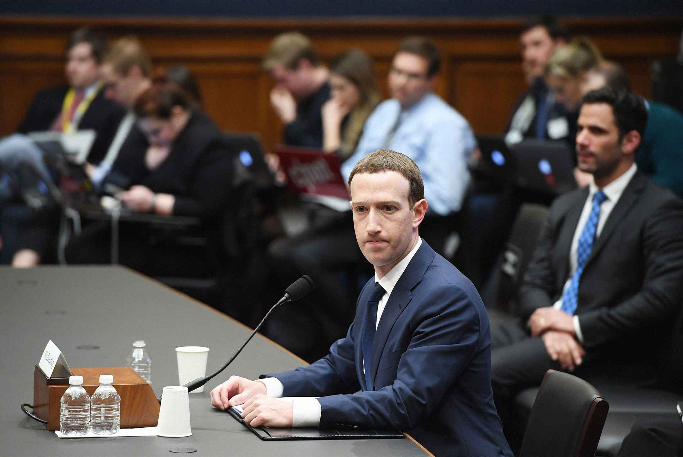 Facebook CEO&nbsp;Mark Zuckerberg at a hearing before the House Energy and Commerce Committee in Washington on April 11, 2018.