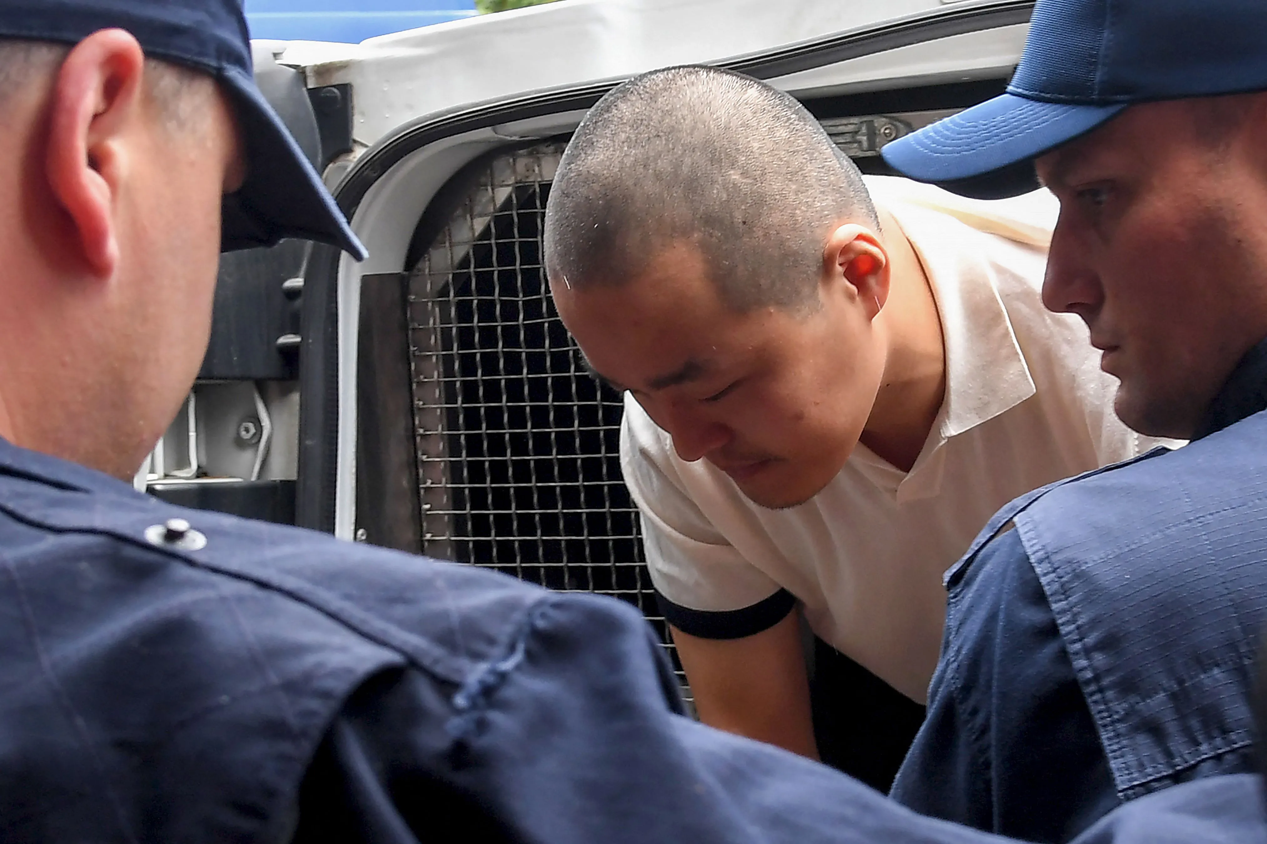 Do Kwon is taken to court in Podgorica, Montenegro, on June 16.
