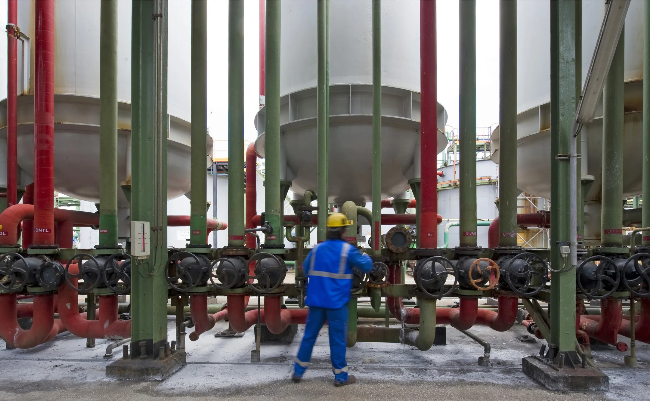 A Solvay SA chemical plant in Antwerp, Belgium.